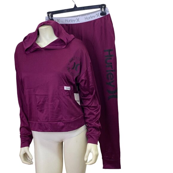 Hurley Tops - HURLEY HOODIE AND JOGGER SET SOFT AND COZY MD NWT